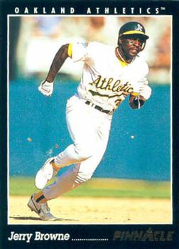 #391 Jerry Browne - Oakland Athletics - 1993 Pinnacle Baseball