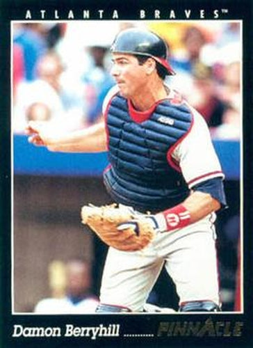 #392 Damon Berryhill - Atlanta Braves - 1993 Pinnacle Baseball