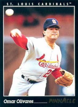 #394 Omar Olivares - St. Louis Cardinals - 1993 Pinnacle Baseball