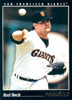 #398 Rod Beck - San Francisco Giants - 1993 Pinnacle Baseball