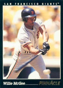 #39 Willie McGee - San Francisco Giants - 1993 Pinnacle Baseball