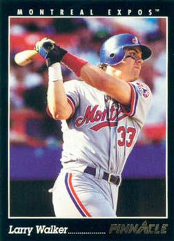 #3 Larry Walker - Montreal Expos - 1993 Pinnacle Baseball