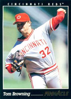 #405 Tom Browning - Cincinnati Reds - 1993 Pinnacle Baseball