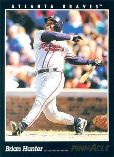 #414 Brian Hunter - Atlanta Braves - 1993 Pinnacle Baseball