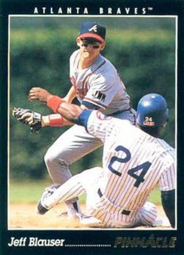 #432 Jeff Blauser - Atlanta Braves - 1993 Pinnacle Baseball