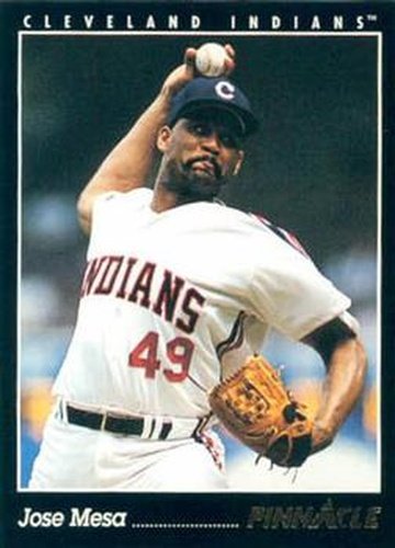 #436 Jose Mesa - Cleveland Indians - 1993 Pinnacle Baseball