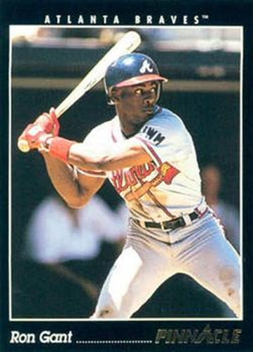 #445 Ron Gant - Atlanta Braves - 1993 Pinnacle Baseball