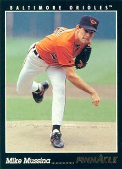 #44 Mike Mussina - Baltimore Orioles - 1993 Pinnacle Baseball
