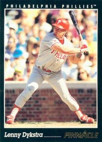 #45 Lenny Dykstra - Philadelphia Phillies - 1993 Pinnacle Baseball