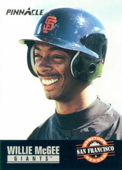 #490 Willie McGee - San Francisco Giants - 1993 Pinnacle Baseball