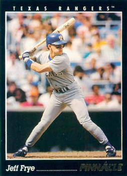 #496 Jeff Frye - Texas Rangers - 1993 Pinnacle Baseball