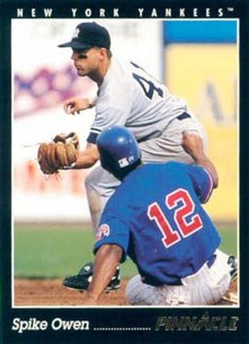 #499 Spike Owen - New York Yankees - 1993 Pinnacle Baseball