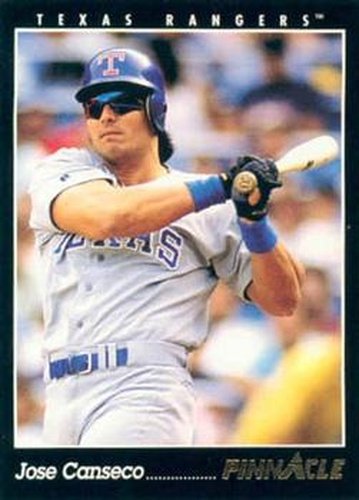 #49 Jose Canseco - Texas Rangers - 1993 Pinnacle Baseball