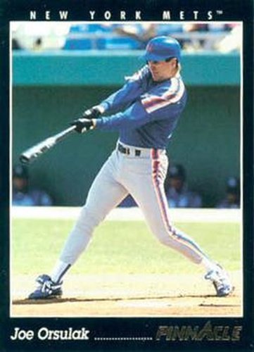 #501 Joe Orsulak - New York Mets - 1993 Pinnacle Baseball