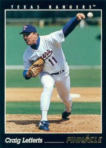 #522 Craig Lefferts - Texas Rangers - 1993 Pinnacle Baseball