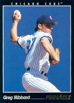 #527 Greg Hibbard - Chicago Cubs - 1993 Pinnacle Baseball