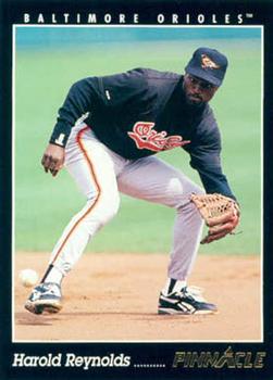 #530 Harold Reynolds - Baltimore Orioles - 1993 Pinnacle Baseball