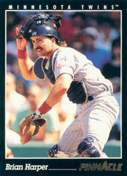#54 Brian Harper - Minnesota Twins - 1993 Pinnacle Baseball