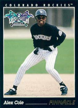 #556 Alex Cole - Colorado Rockies - 1993 Pinnacle Baseball