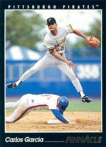 #558 Carlos Garcia - Pittsburgh Pirates - 1993 Pinnacle Baseball