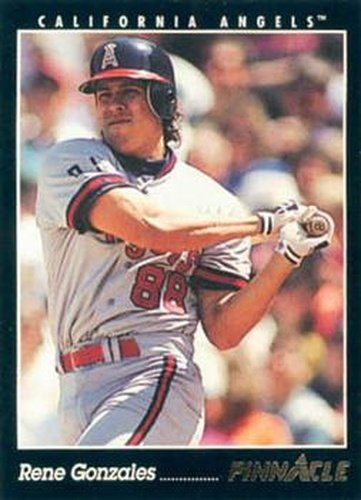 #55 Rene Gonzales - California Angels - 1993 Pinnacle Baseball
