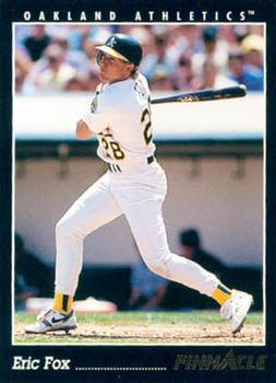 #567 Eric Fox - Oakland Athletics - 1993 Pinnacle Baseball