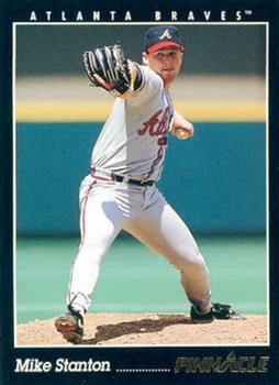 #569 Mike Stanton - Atlanta Braves - 1993 Pinnacle Baseball