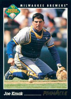 #575 Joe Kmak - Milwaukee Brewers - 1993 Pinnacle Baseball