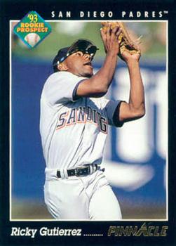 #577 Ricky Gutierrez - San Diego Padres - 1993 Pinnacle Baseball