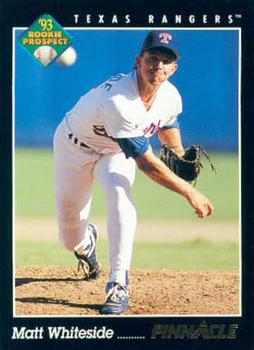 #590 Matt Whiteside - Texas Rangers - 1993 Pinnacle Baseball