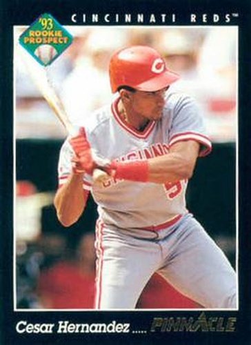 #591 Cesar Hernandez - Cincinnati Reds - 1993 Pinnacle Baseball