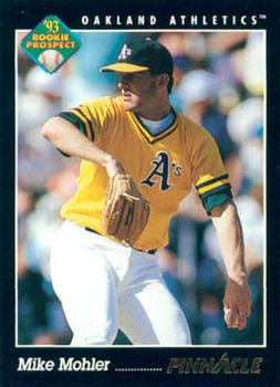 #592 Mike Mohler - Oakland Athletics - 1993 Pinnacle Baseball