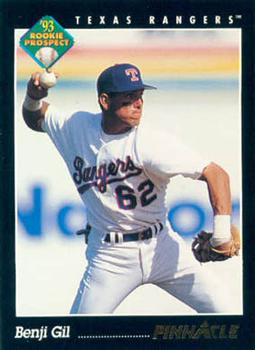 #597 Benji Gil - Texas Rangers - 1993 Pinnacle Baseball