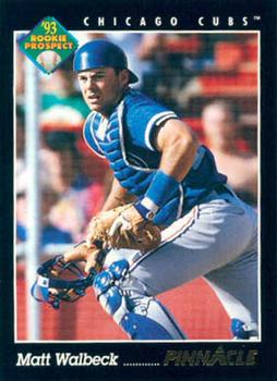 #607 Matt Walbeck - Chicago Cubs - 1993 Pinnacle Baseball