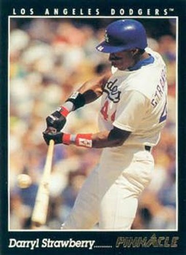 #64 Darryl Strawberry - Los Angeles Dodgers - 1993 Pinnacle Baseball