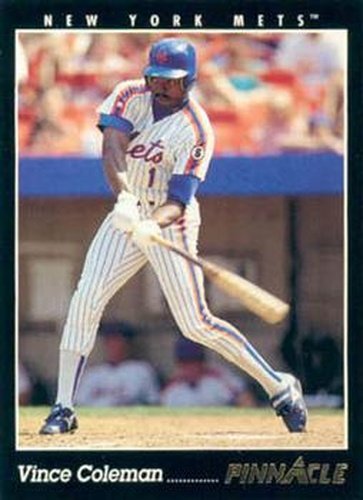#69 Vince Coleman - New York Mets - 1993 Pinnacle Baseball
