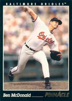 #72 Ben McDonald - Baltimore Orioles - 1993 Pinnacle Baseball