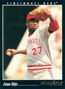 #77 Jose Rijo - Cincinnati Reds - 1993 Pinnacle Baseball