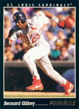 #88 Bernard Gilkey - St. Louis Cardinals - 1993 Pinnacle Baseball