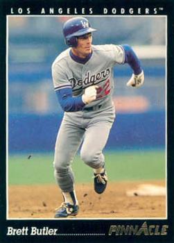 #91 Brett Butler - Los Angeles Dodgers - 1993 Pinnacle Baseball
