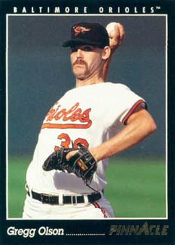 #97 Gregg Olson - Baltimore Orioles - 1993 Pinnacle Baseball