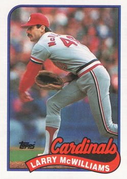 #259 Larry McWilliams - St. Louis Cardinals - 1989 Topps Baseball