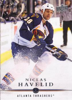 #259 Niclas Havelid - Atlanta Thrashers - 2008-09 Upper Deck Hockey
