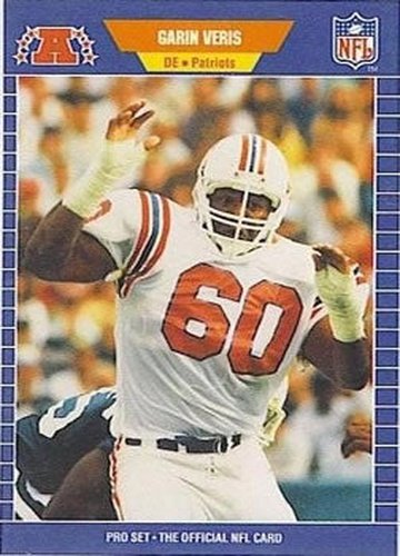 #259 Garin Veris - New England Patriots - 1989 Pro Set Football