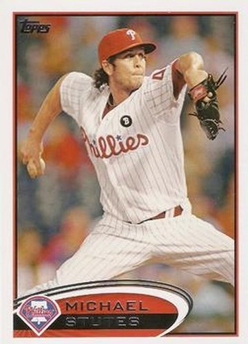 #259 Michael Stutes - Philadelphia Phillies - 2012 Topps Baseball