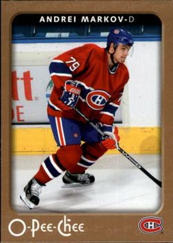 #259 Andrei Markov - Montreal Canadiens - 2006-07 O-Pee-Chee Hockey