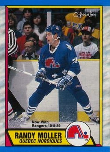 #259 Randy Moller - Quebec Nordiques - 1989-90 O-Pee-Chee Hockey