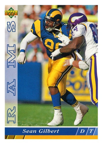 #259 Sean Gilbert - Los Angeles Rams - 1993 Upper Deck Football