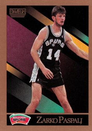 #259 Zarko Paspalj - San Antonio Spurs - 1990-91 SkyBox Basketball