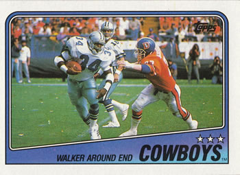 #259 Cowboys Team Leaders - Herschel Walker - Dallas Cowboys - 1988 Topps Football